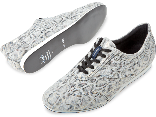 Mod. 183-435: Diamant Ladies Dance Shoes - Sølv / Leopard