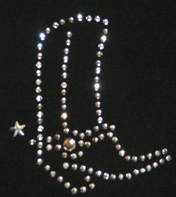 SC231: Swarovski krystallmotiv - Cowboy Boot, right