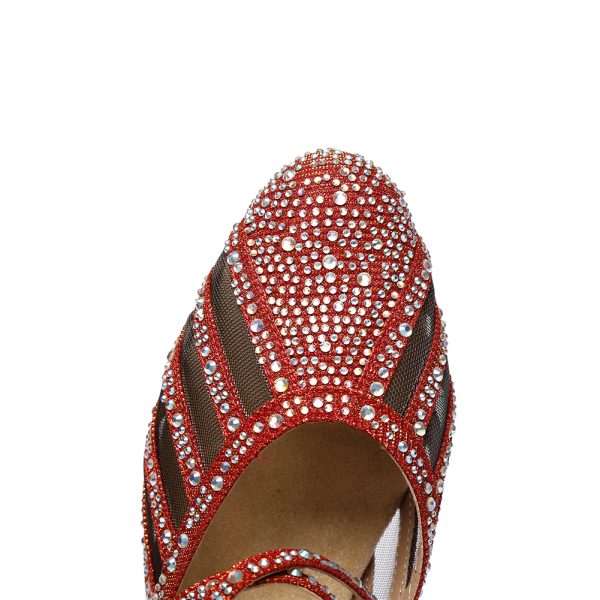 LID403: iDance Ladies Crystal Latin shoes