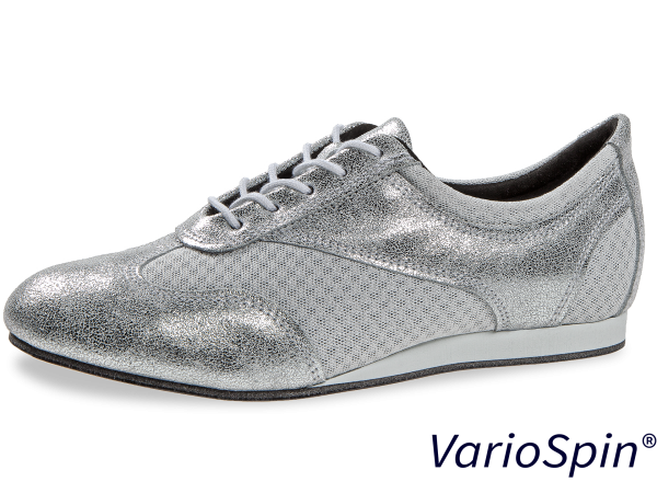 Mod. 183-435: Diamant Ladies Dance Shoes - Sølv / Leopard