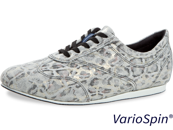 Mod. 183-435: Diamant Ladies Dance Shoes - Sølv / Leopard