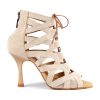 PortDance dansesko modell PD804 - Beige Gold Snake