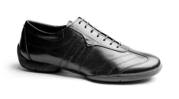PortDance dansesko modell PD Pietro Street - Black Leather