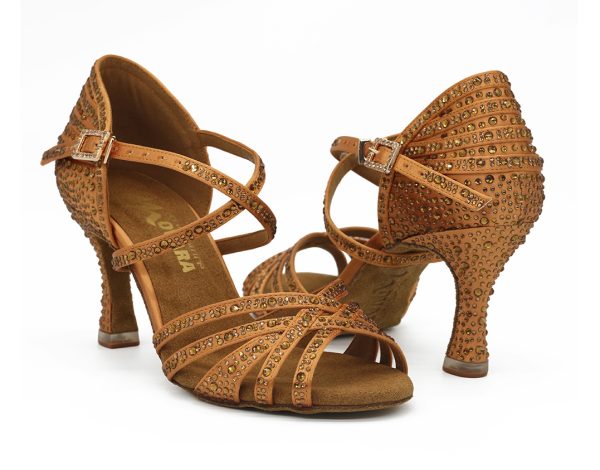PortDance dansesko modell PD MOV Susana - Dark Tan PortDance dansesko modell PD MOV Susana